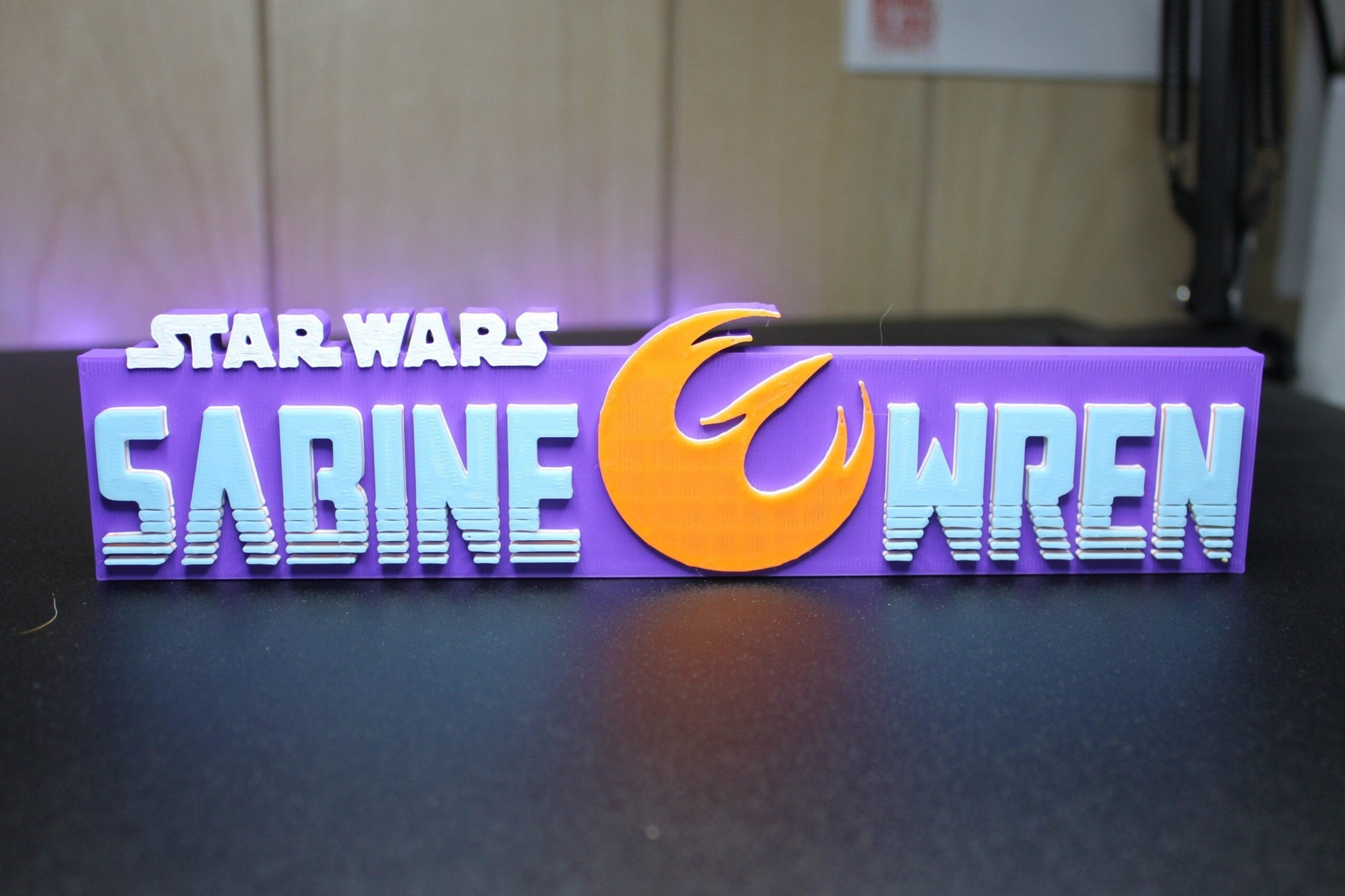 Sabine Wren 3D printed Logo Art