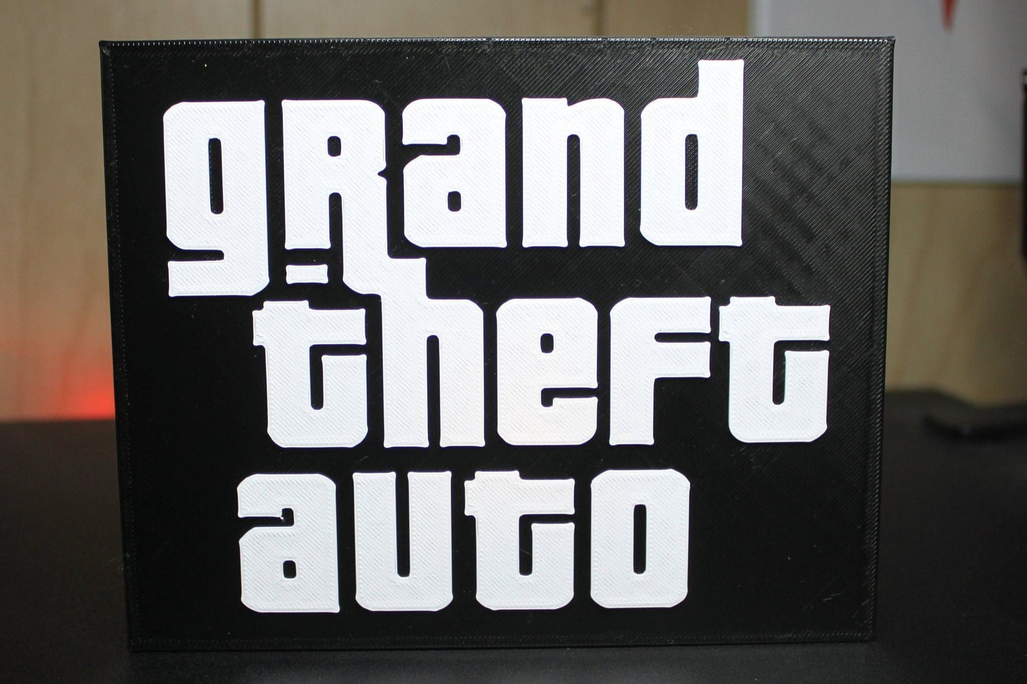 Grand Theft Auto 3D printed Logo Sign Wall Desk Shelf Art