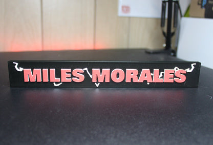 Miles Morales 3D printed Comic Logo Art