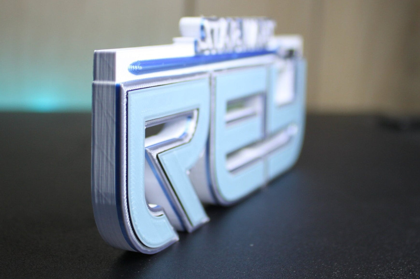 Rey Skywalker 3D printed Comic Logo Art