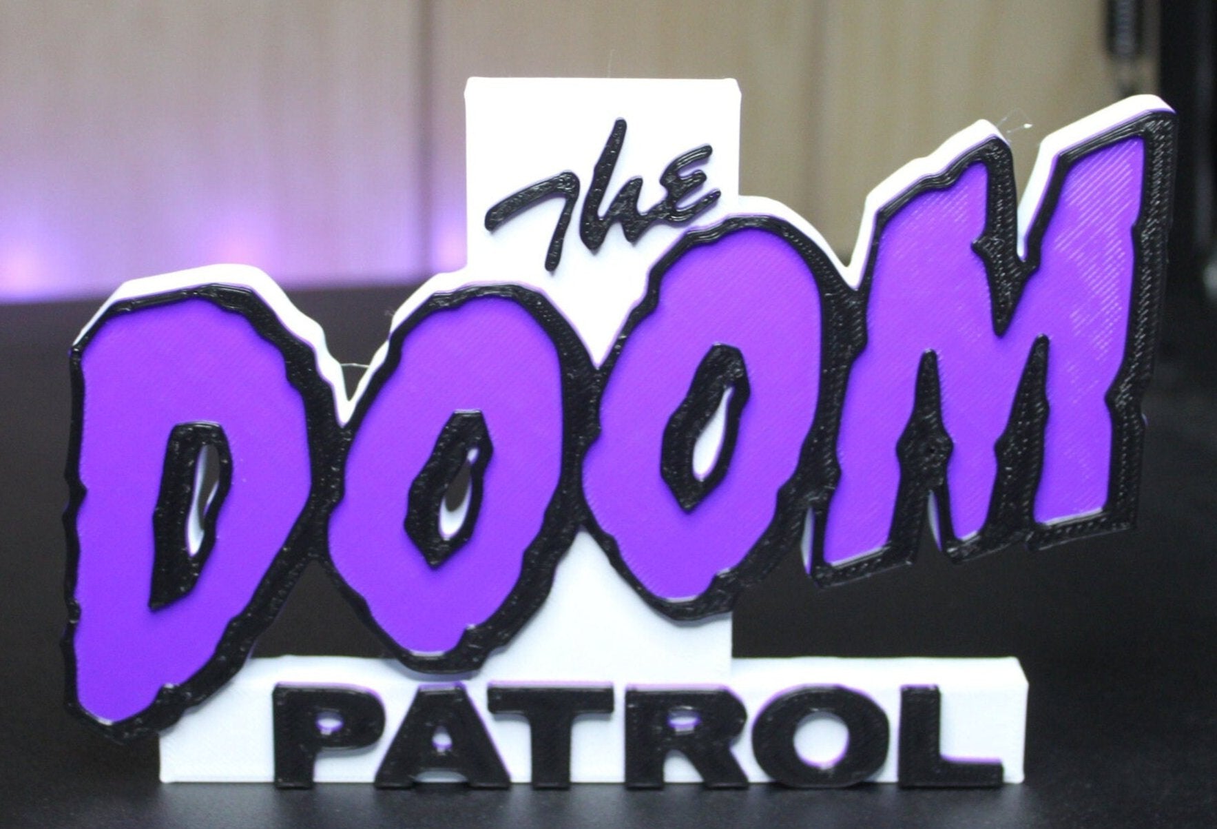 Doom Patrol 3D printed Comic Logo Art