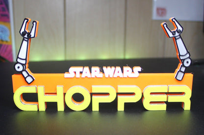 Chopper 3D printed Logo Art