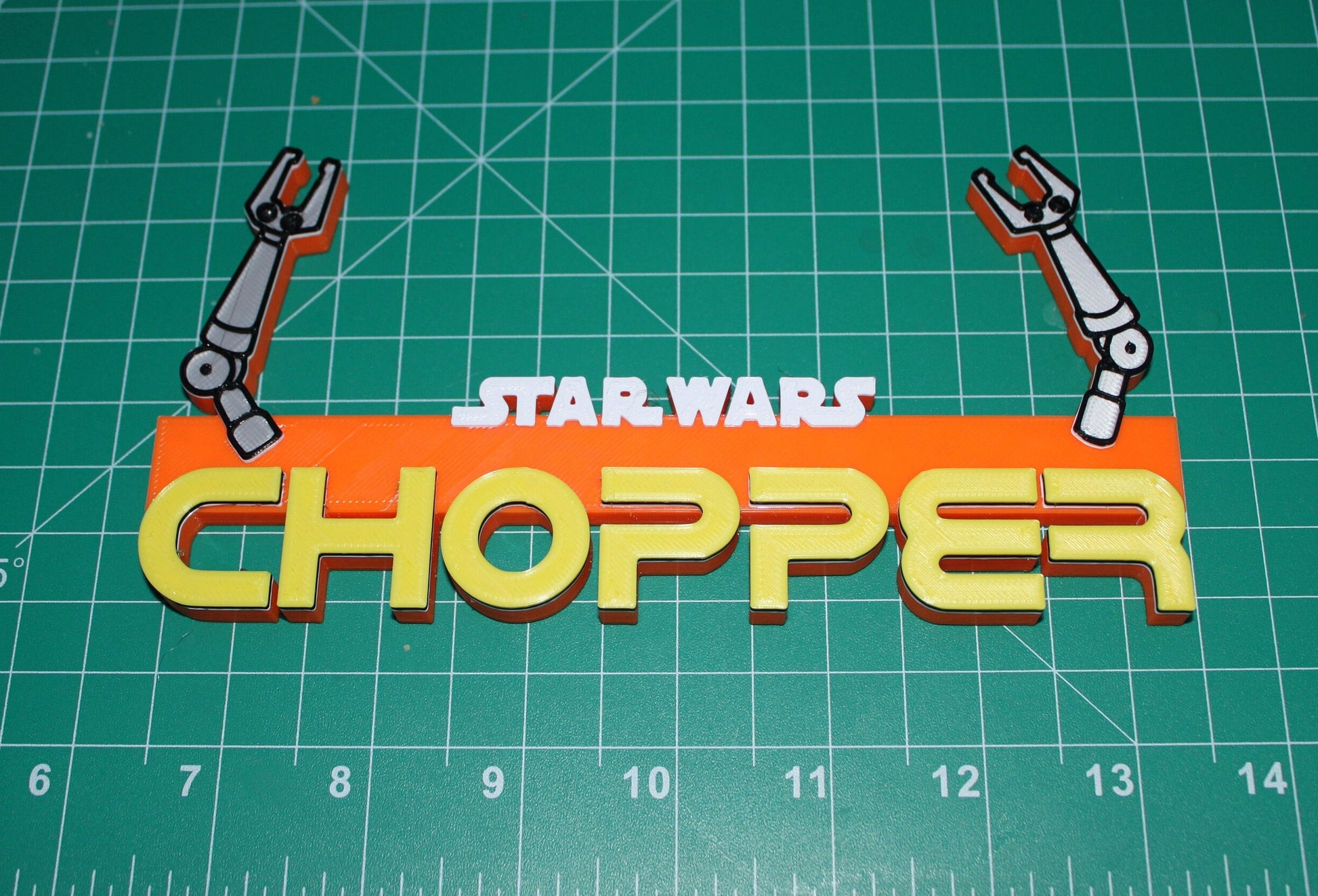 Chopper 3D printed Logo Art