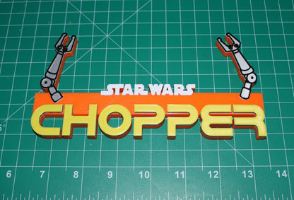 Chopper 3D printed Logo Art