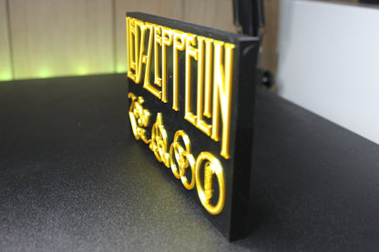 Led Zeppelin 3D Printed Logo Art