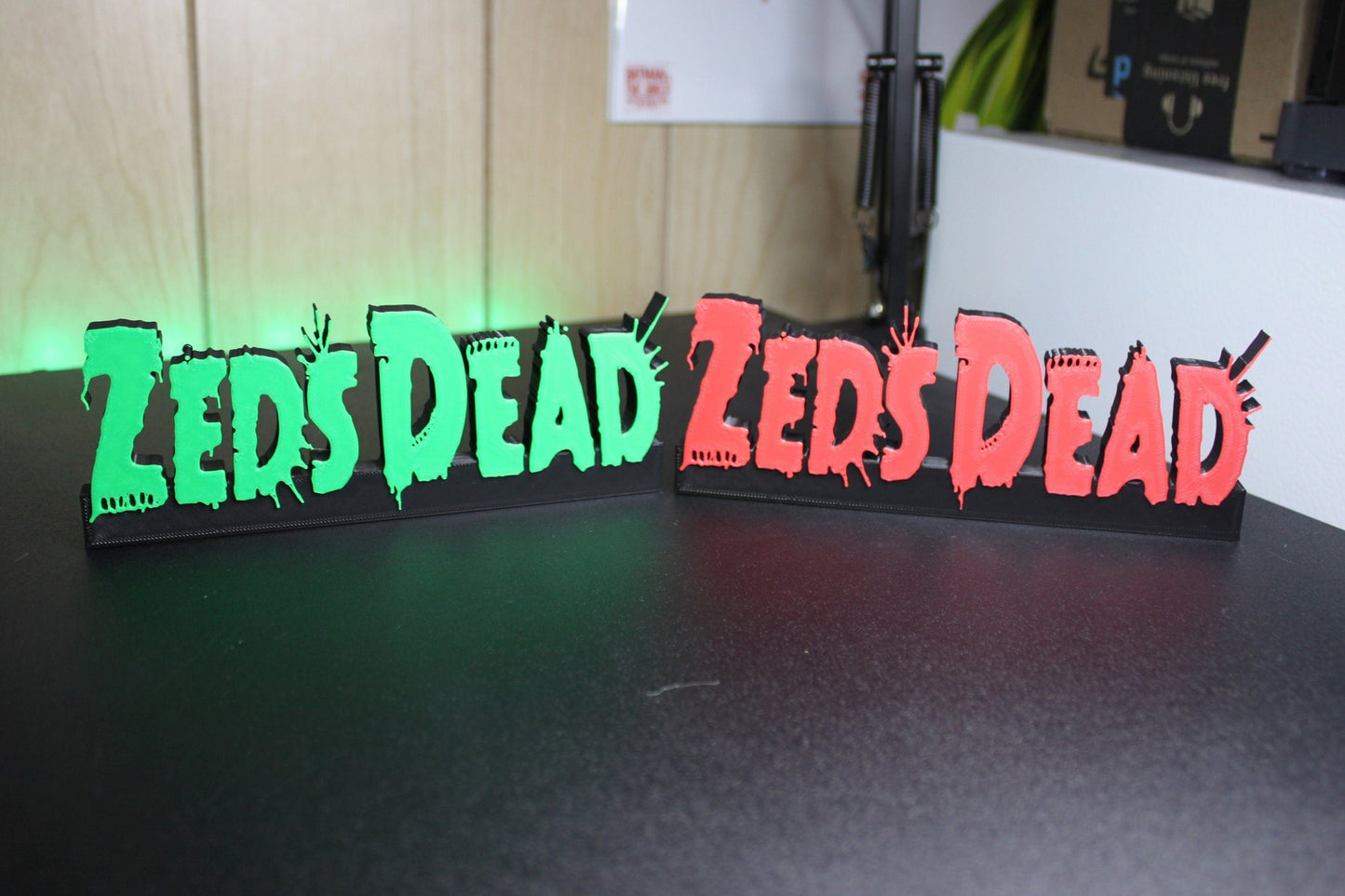 Zeds Dead 3D Printed Logo Art