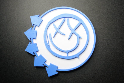 Blink 182 Smiley Face 3D Printed Logo Art