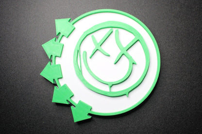 Blink 182 Smiley Face 3D Printed Logo Art