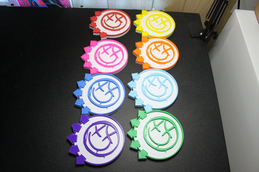 Blink 182 Smiley Face 3D Printed Logo Art