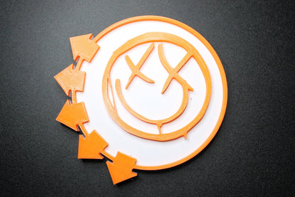 Blink 182 Smiley Face 3D Printed Logo Art