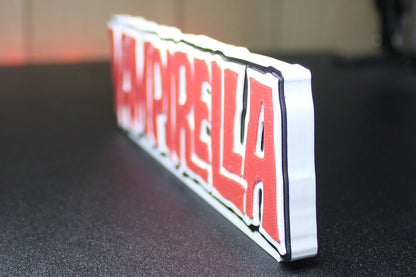 Vampirella 3D printed Comic Logo Art