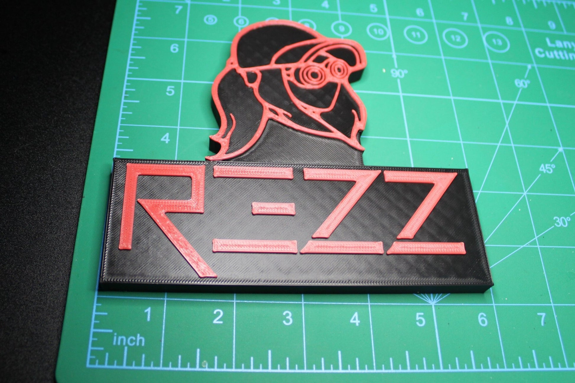 Rezz 3D Printed Logo Art