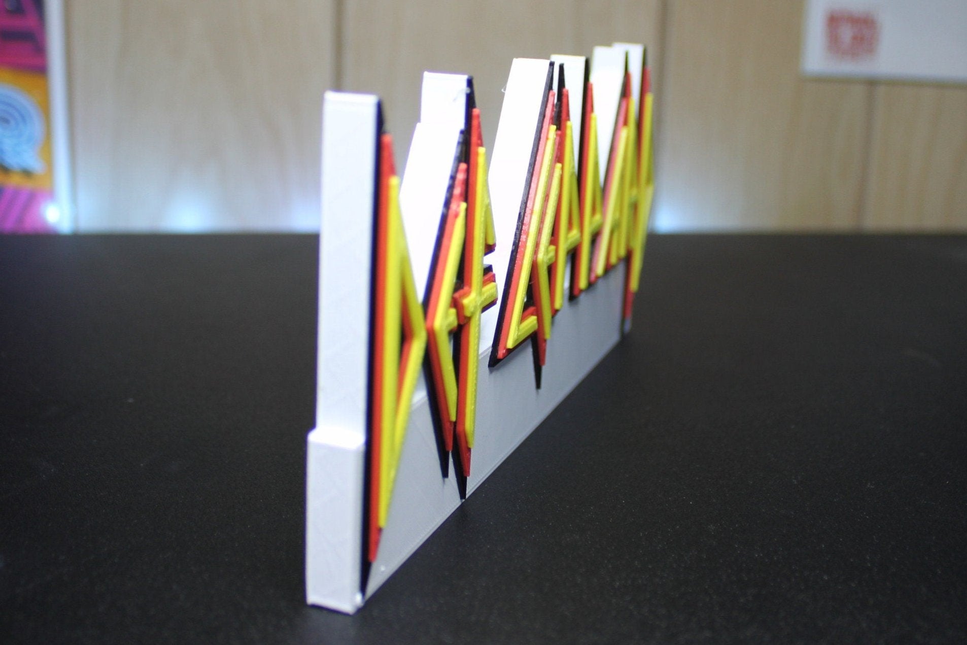 Def Leppard 3D Printed Logo Art