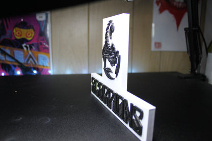 Scorpions 3D Printed Logo Art