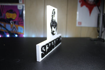 Scorpions 3D Printed Logo Art