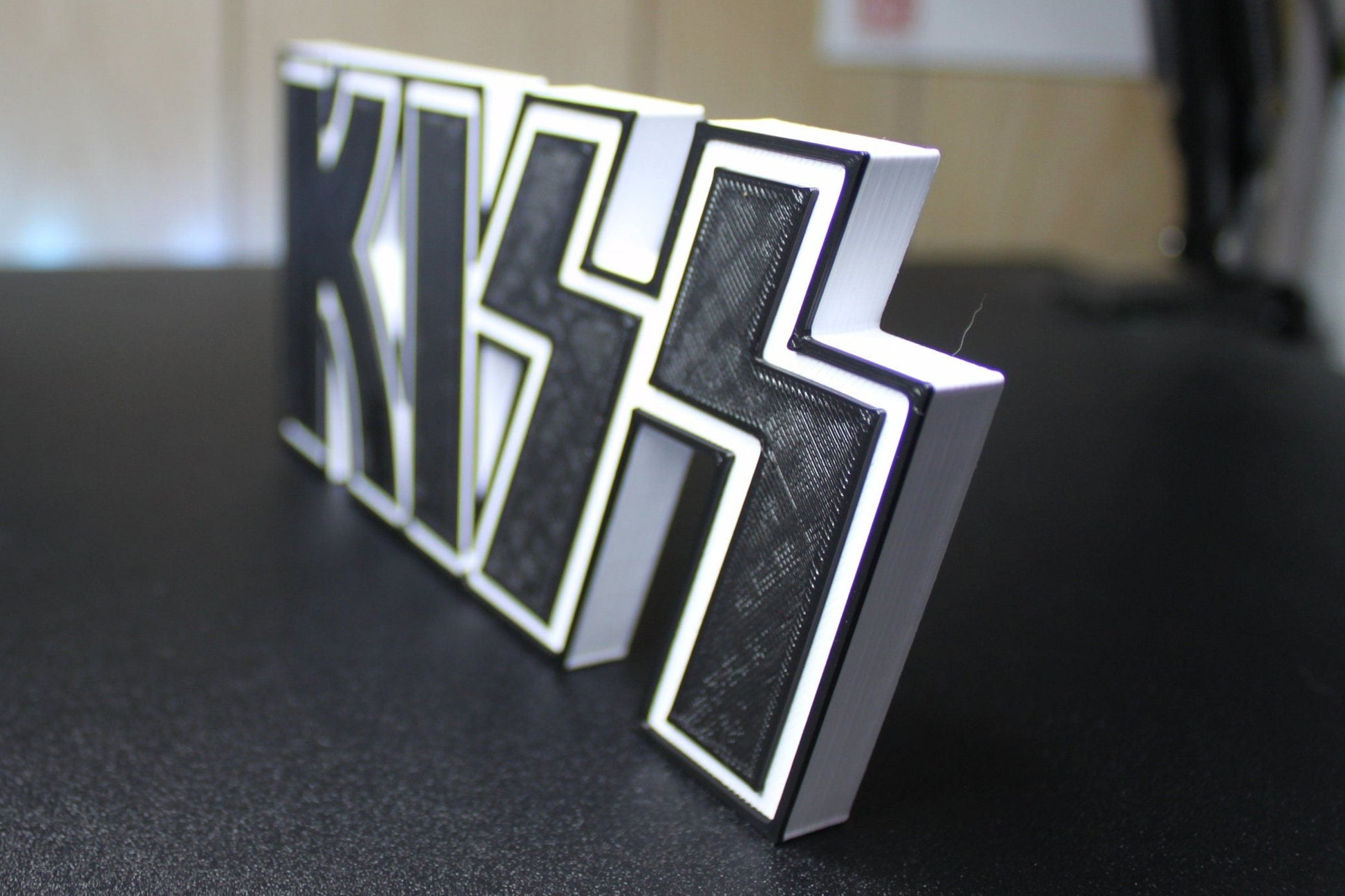 Kiss 3D Printed Logo Art