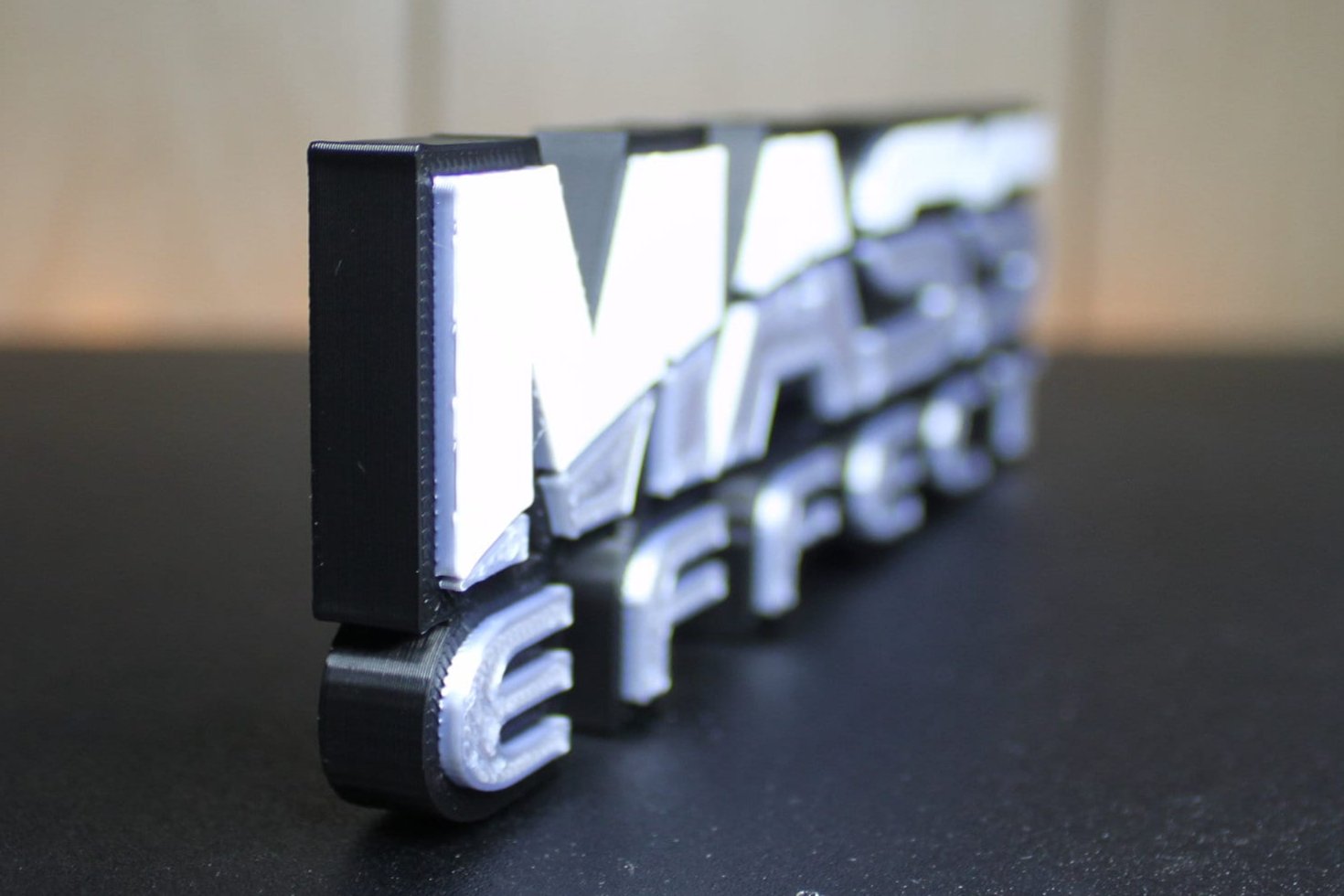 Mass Effect Video Game 3D printed Logo Art