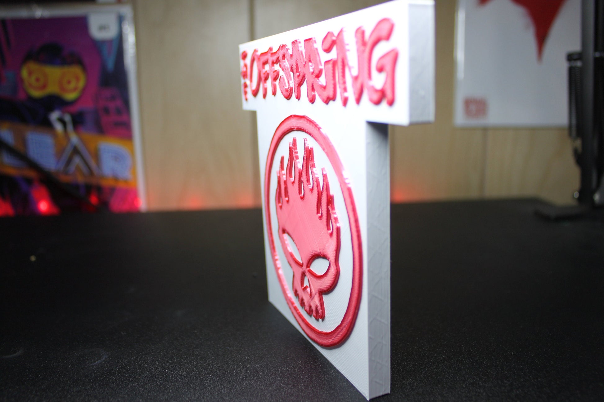 Offspring 3D printed Logo Sign Wall Desk Shelf Art – WindyCity3D