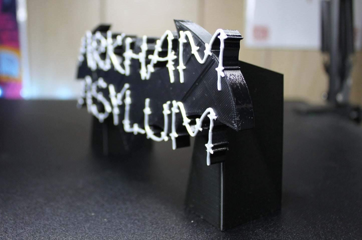 Arkham Asylum Video Game 3D printed Logo Art