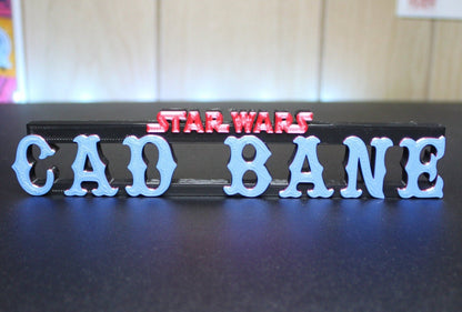 Cad Bane 3D printed Logo Art