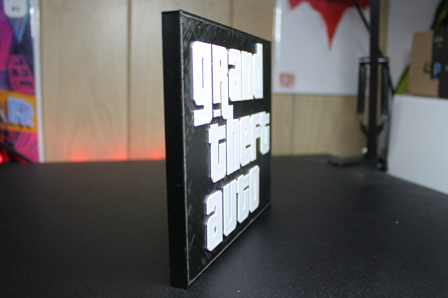 Grand Theft Auto 3D printed Logo Sign Wall Desk Shelf Art