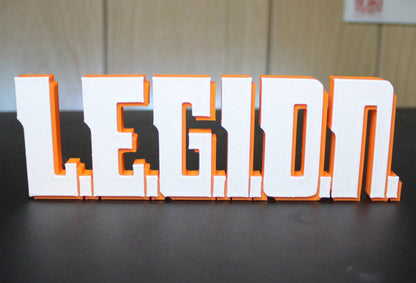 L.E.G.I.O.N. 3D printed Comic Logo Art