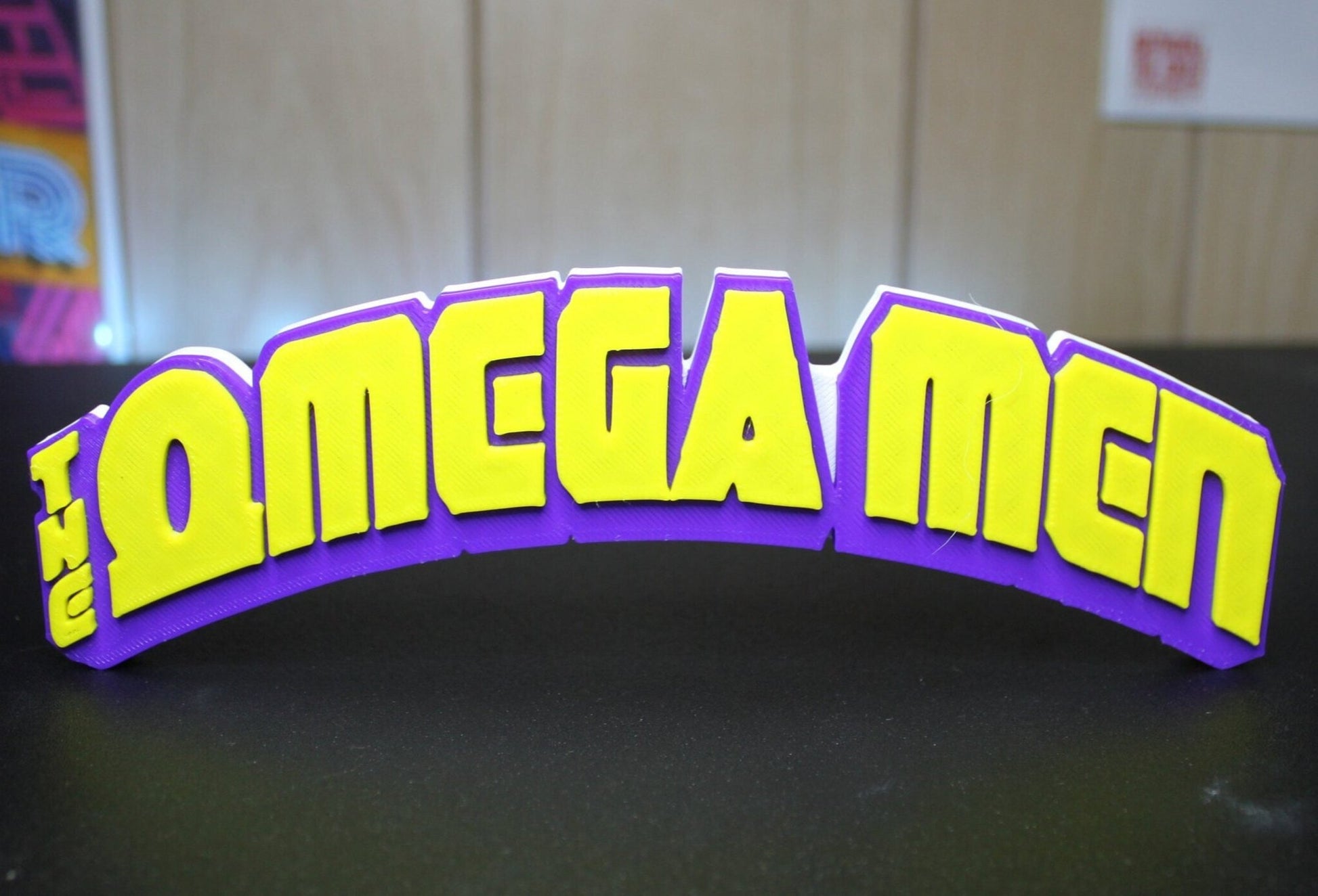 Omega Men 3D printed Comic Logo Art