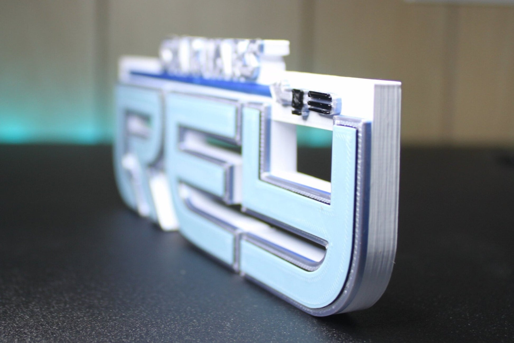 Rey Skywalker 3D printed Comic Logo Art