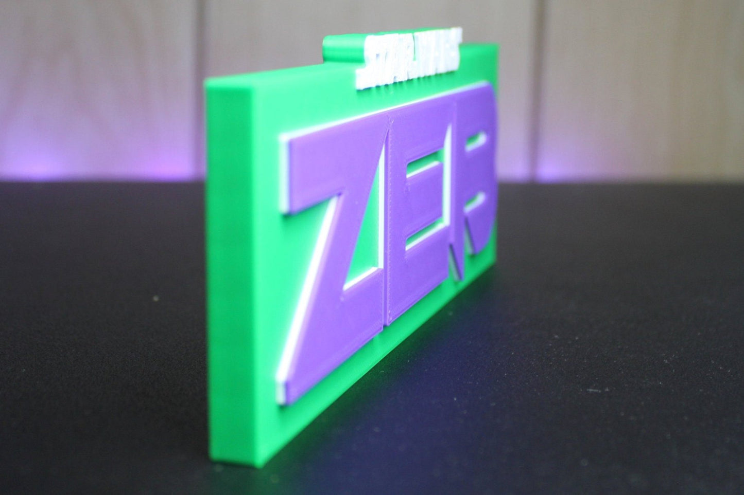 Zeb 3D printed Logo Art