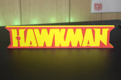 Hawkman 3D printed Comic Logo Art