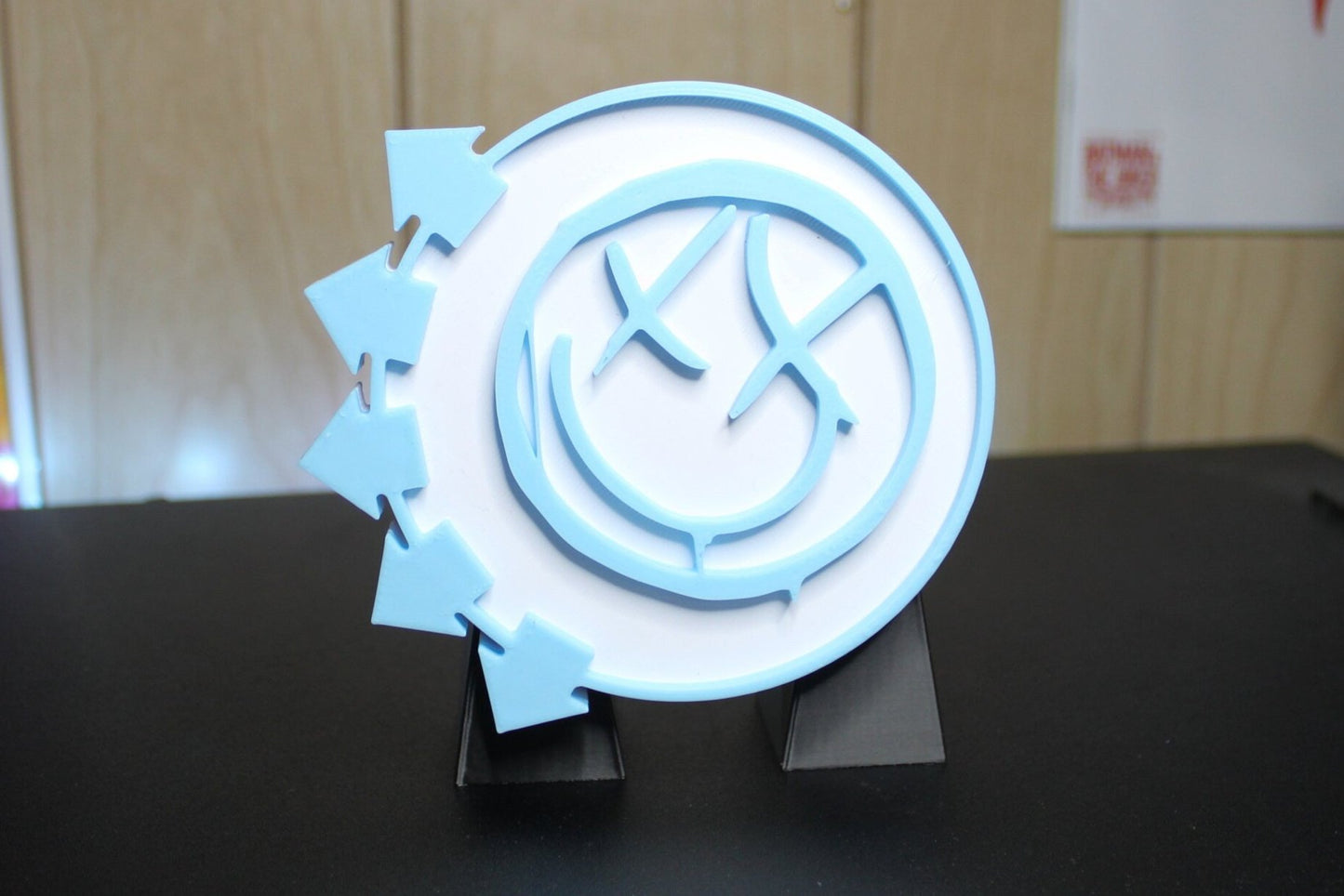 Blink 182 Smiley Face 3D Printed Logo Art