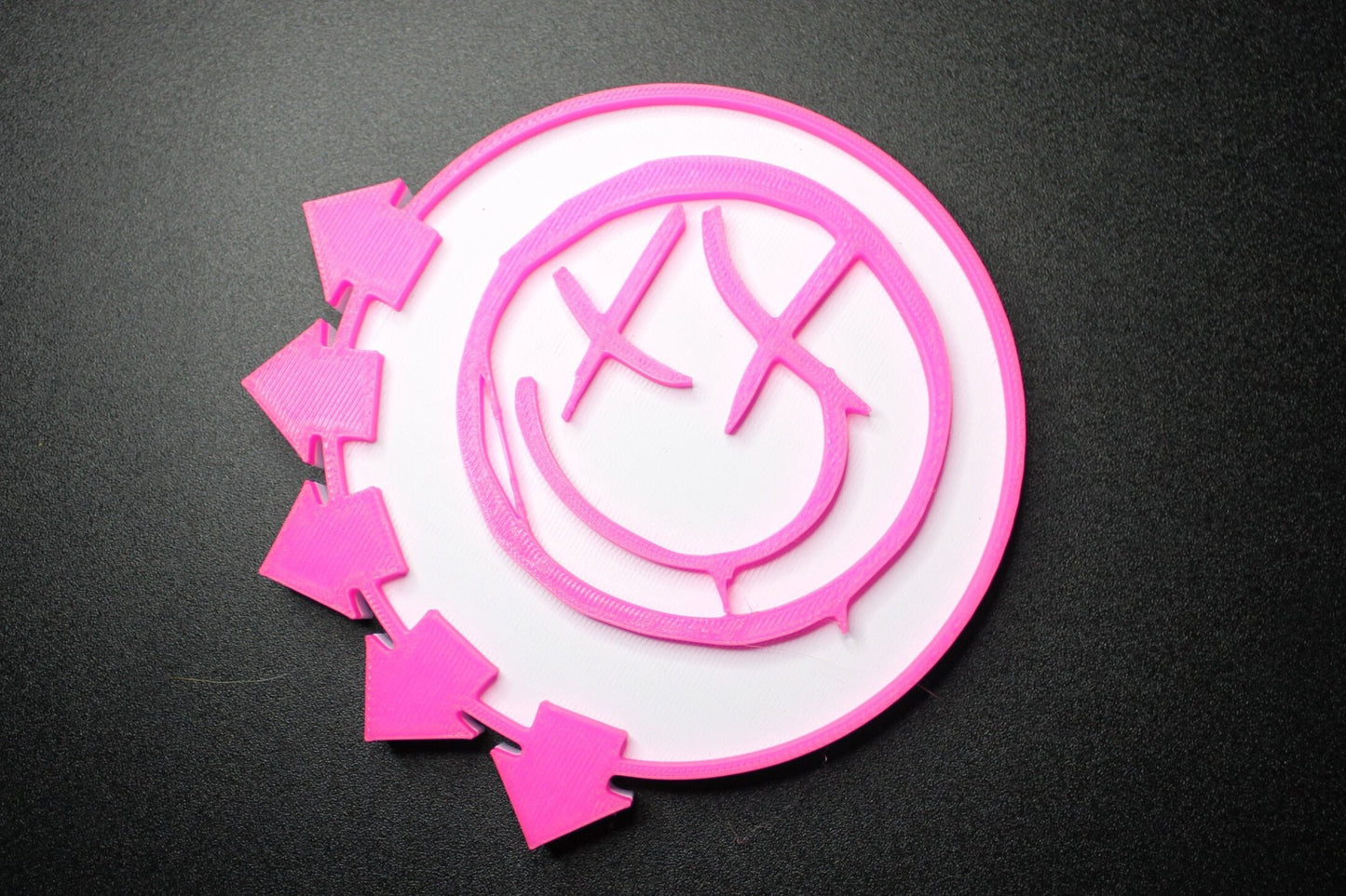 Blink 182 Smiley Face 3D Printed Logo Art