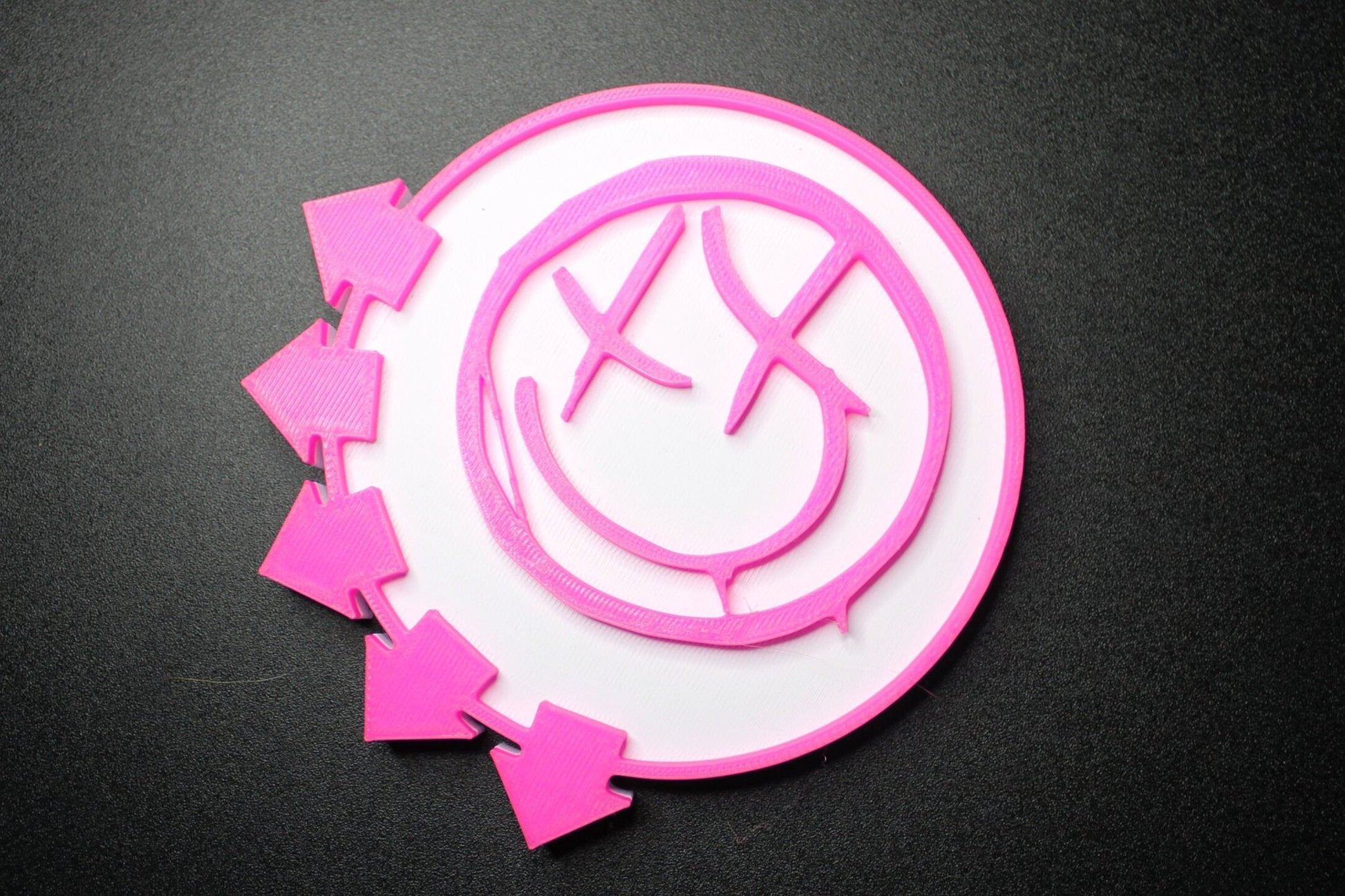 Blink 182 Smiley Face 3D Printed Logo Art