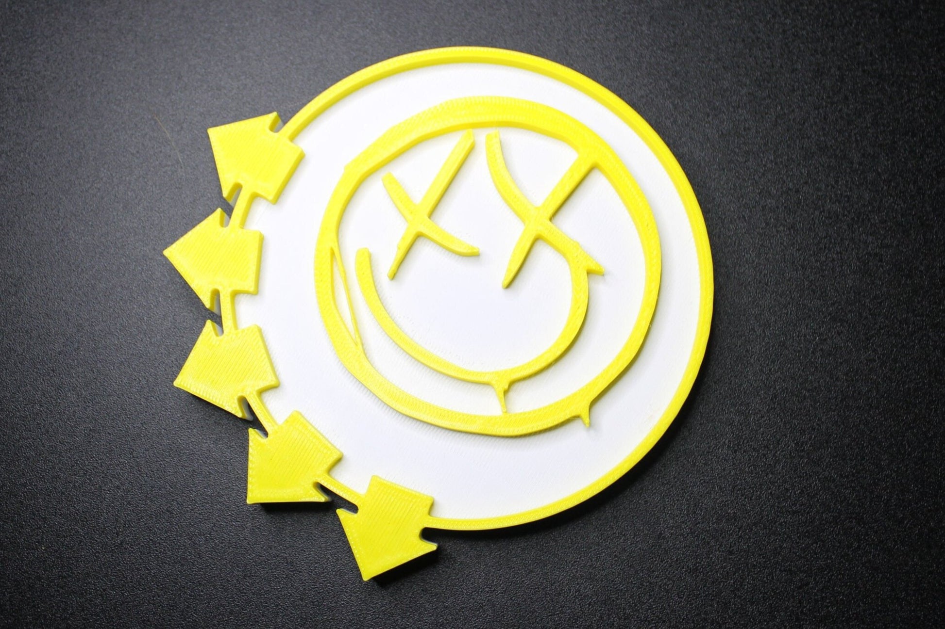 Blink 182 Smiley Face 3D Printed Logo Art