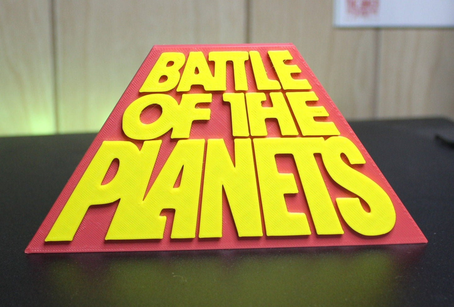 Battle of the Planets 3D printed Logo Sign Wall Desk Shelf Art