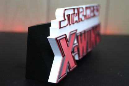 Star Wars X-Wing 3D printed Logo Art