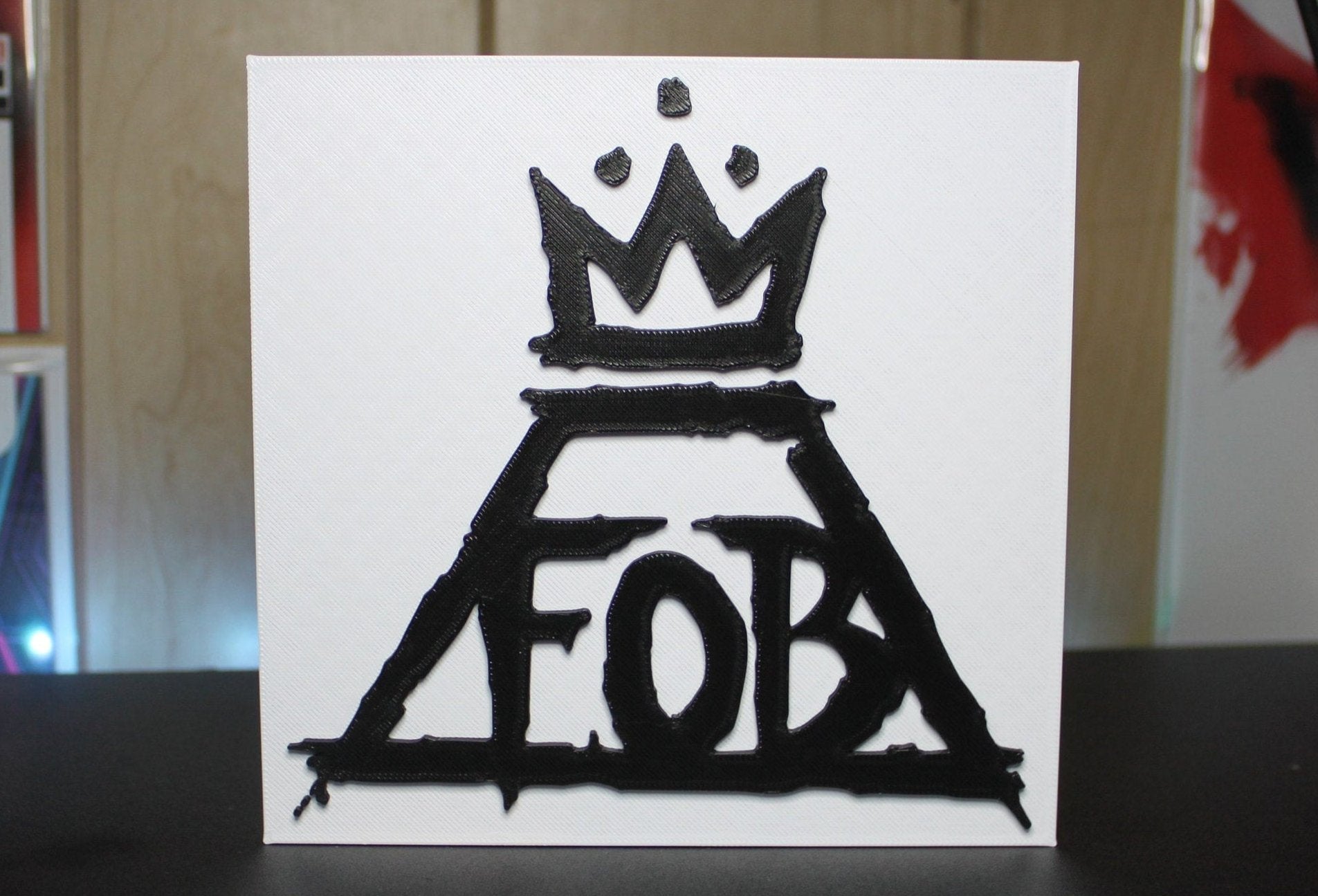 Fall Out Boy 3D Printed Logo Art