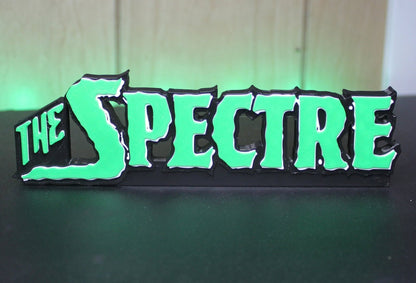 Spectre 3D printed Comic Logo Art