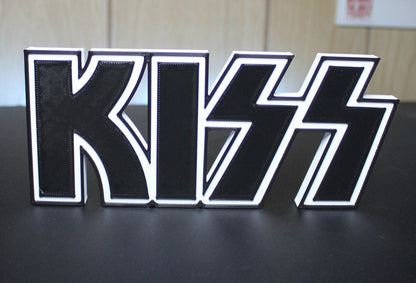 Kiss 3D Printed Logo Art