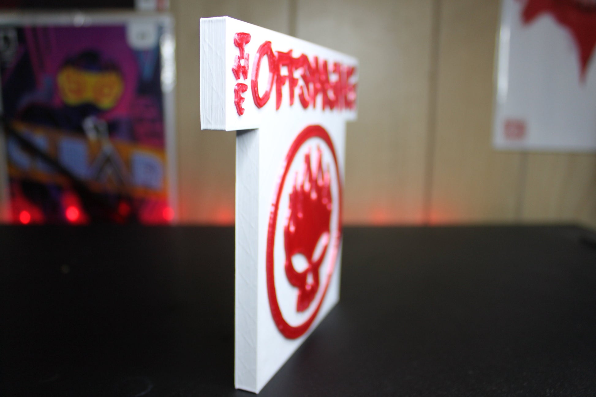 Offspring 3D printed Logo Sign Wall Desk Shelf Art – WindyCity3D