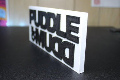 Puddle of Mudd 3D Printed Logo Art