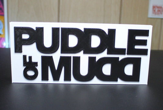 Puddle of Mudd 3D Printed Logo Art