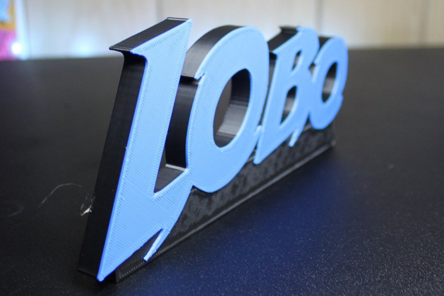 Lobo 3D printed Comic Logo Art