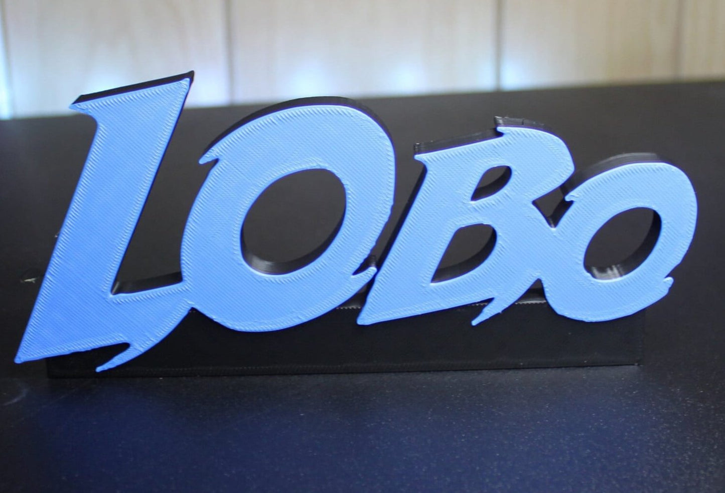 Lobo 3D printed Comic Logo Art