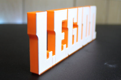 L.E.G.I.O.N. 3D printed Comic Logo Art