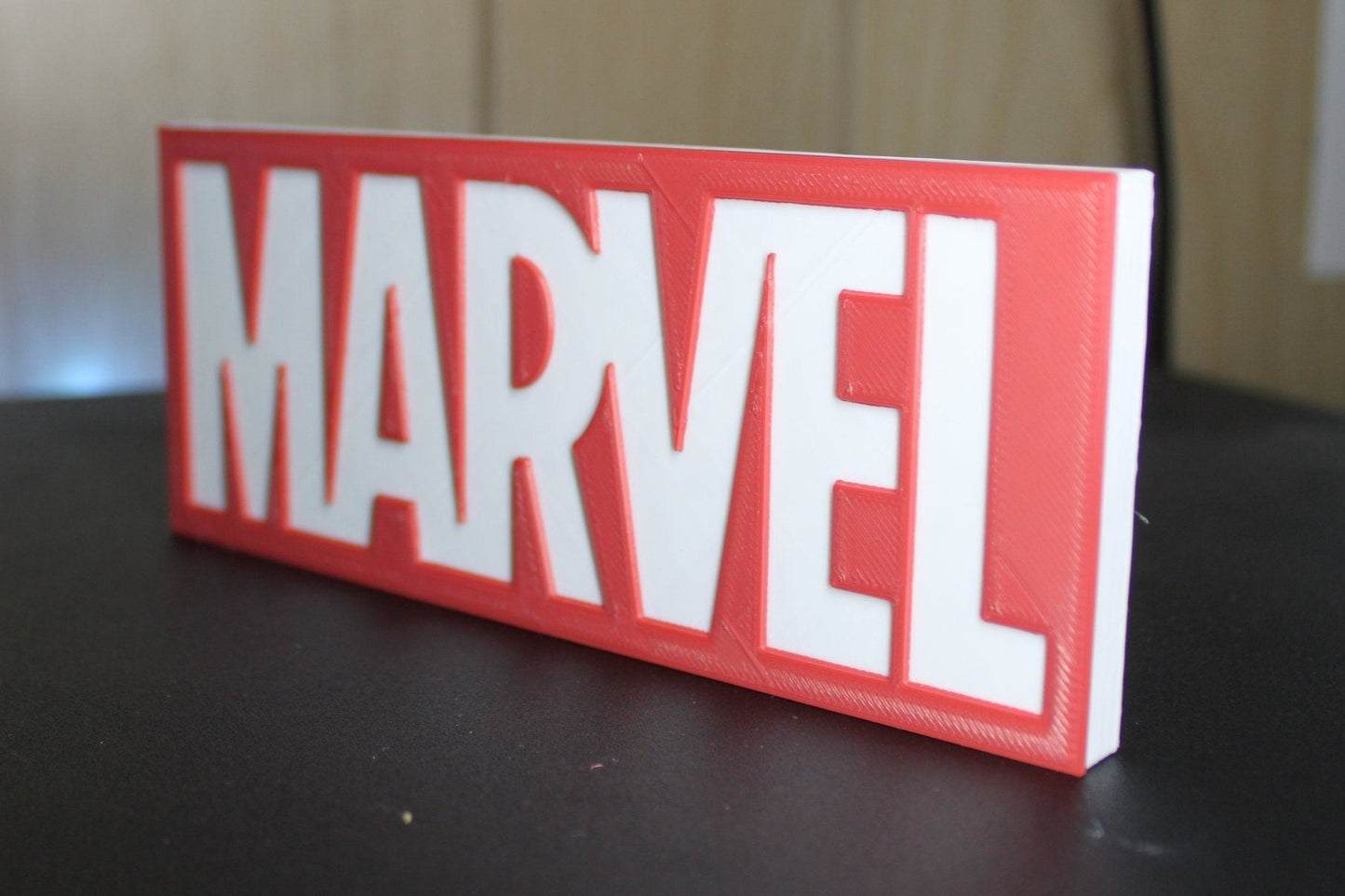 Marvel 3D printed Logo Art