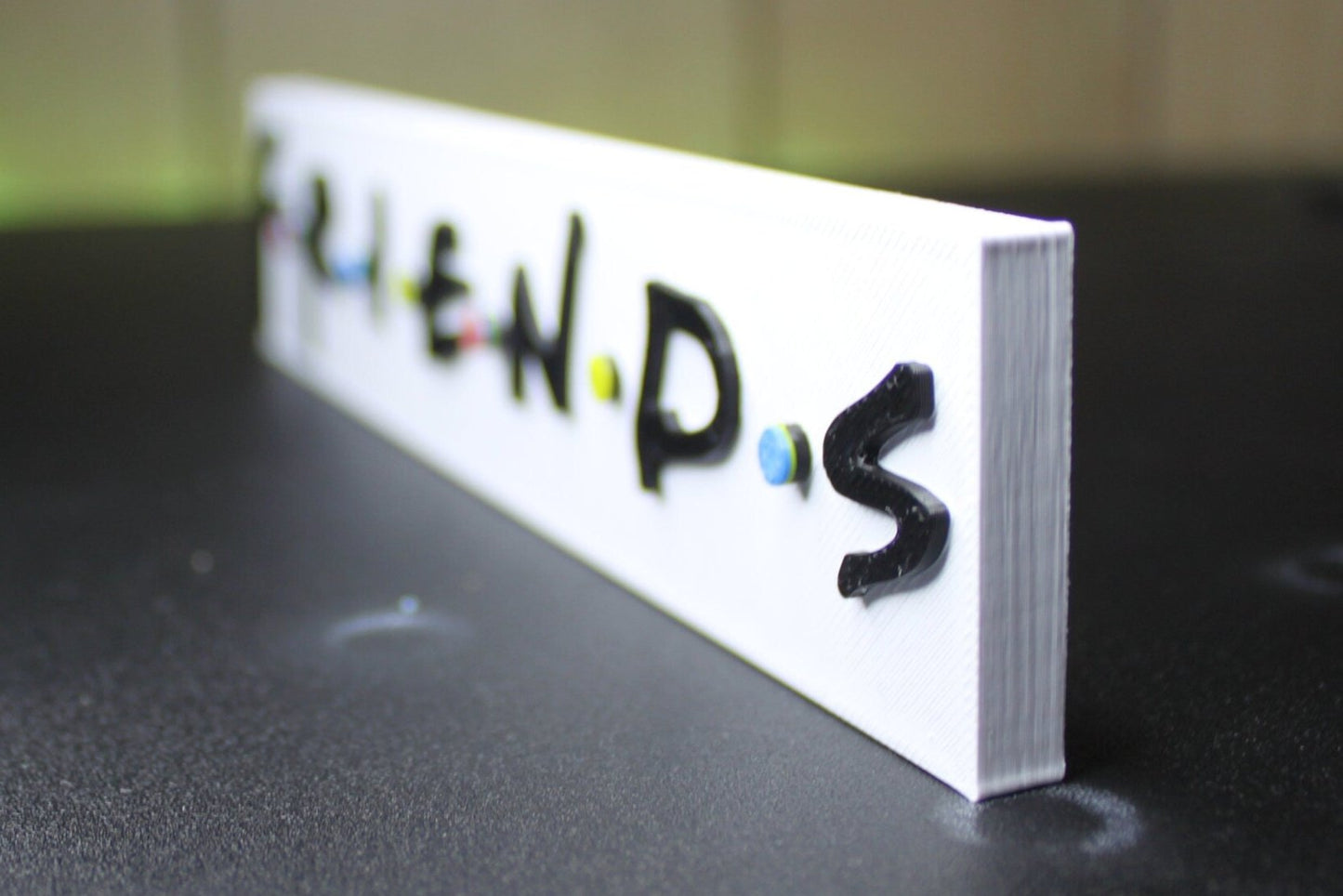 Friends 3D printed Logo Sign Wall Desk Shelf Art