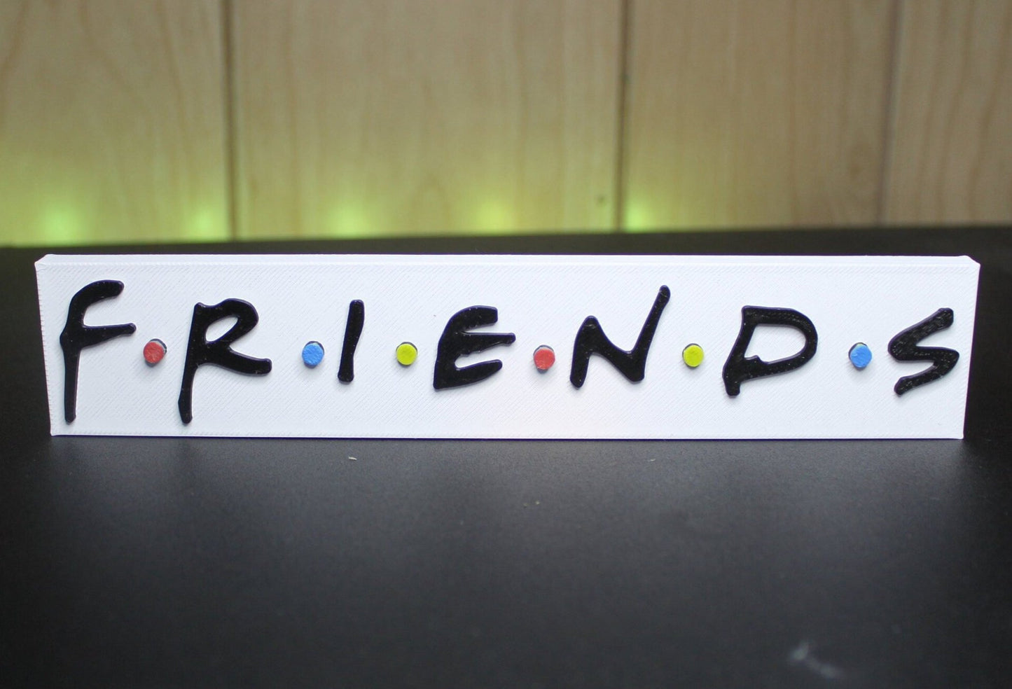 Friends 3D printed Logo Sign Wall Desk Shelf Art