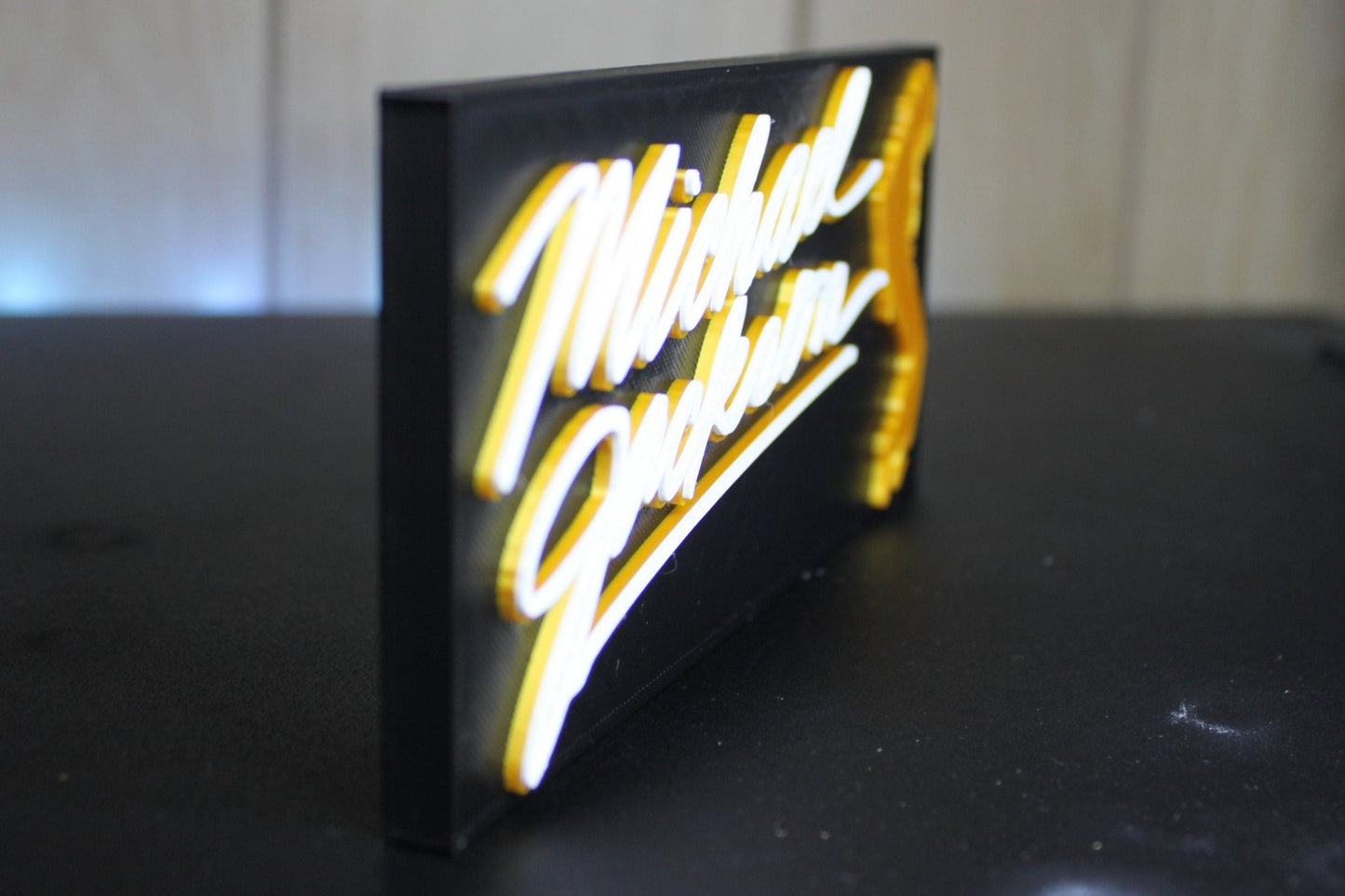 Michael Jackson 3D Printed Logo Art