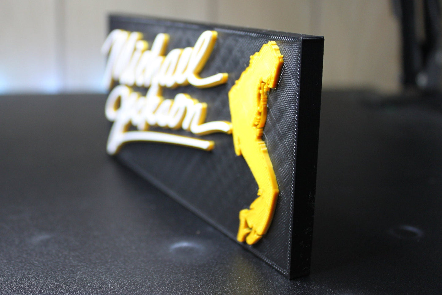 Michael Jackson 3D Printed Logo Art